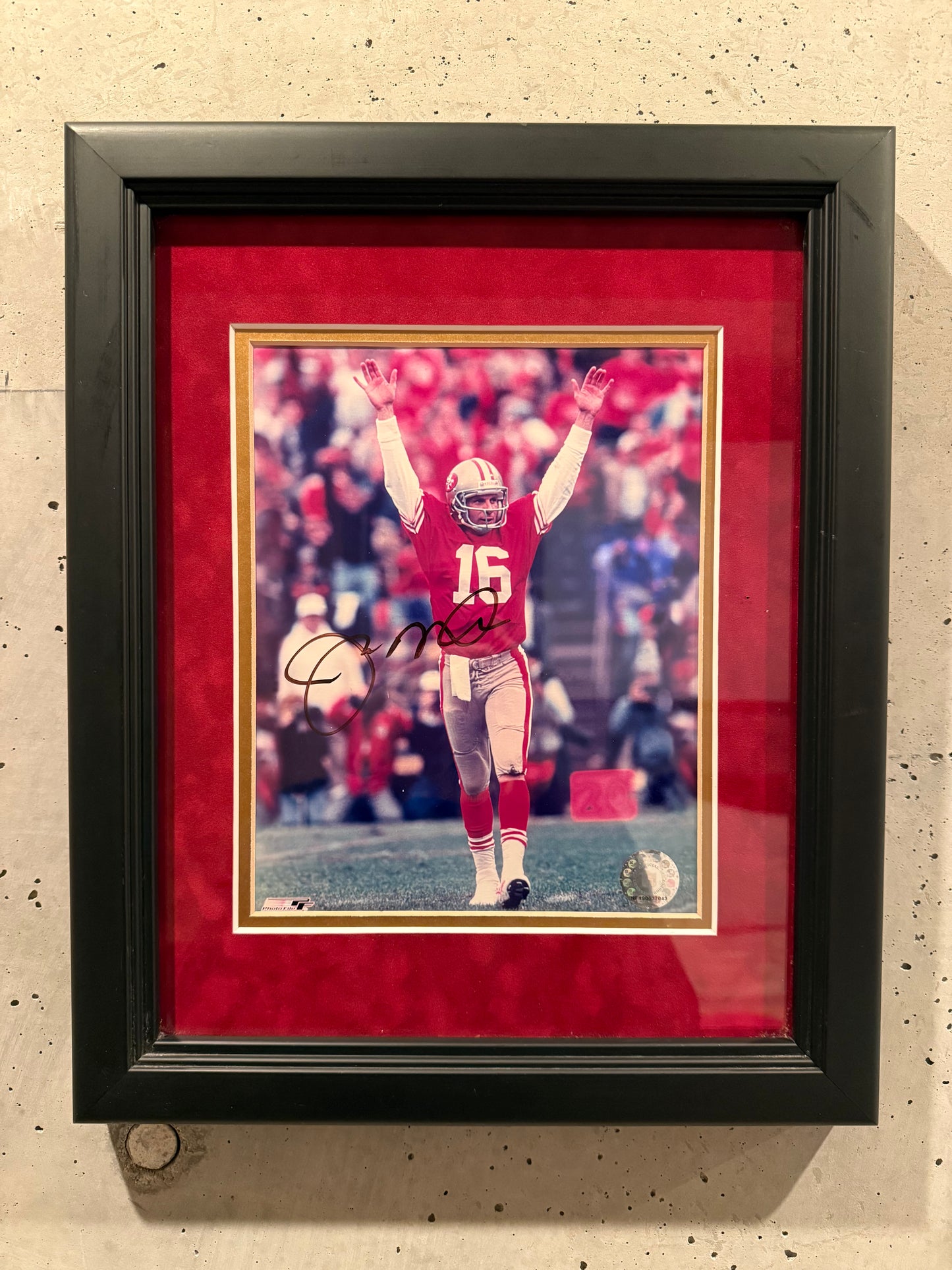 Signed Joe Montana